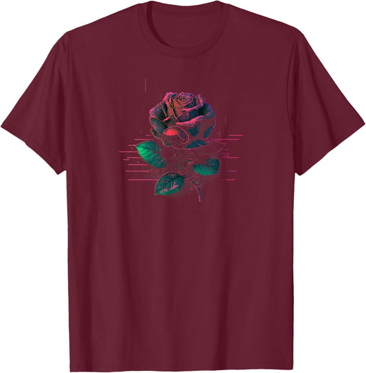 Rose T-Shirt - T-Shirt | Maroon