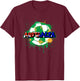 Australia Soccer Street Art Splatter Australian Flag T-Shirt - T-Shirt | Maroon
