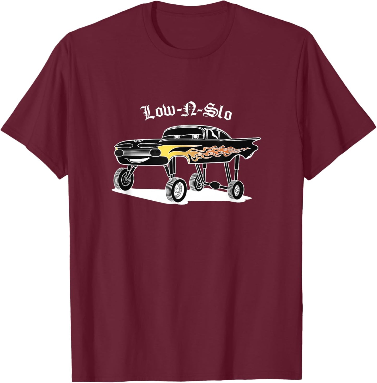Disney Pixar Cars Low-N-Slo Lowrider Ramone Urban Style T-Shirt - T-Shirt | Maroon
