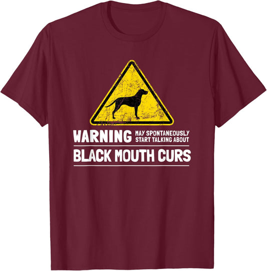 Black Mouth Cur T-Shirt - T-Shirt | Maroon
