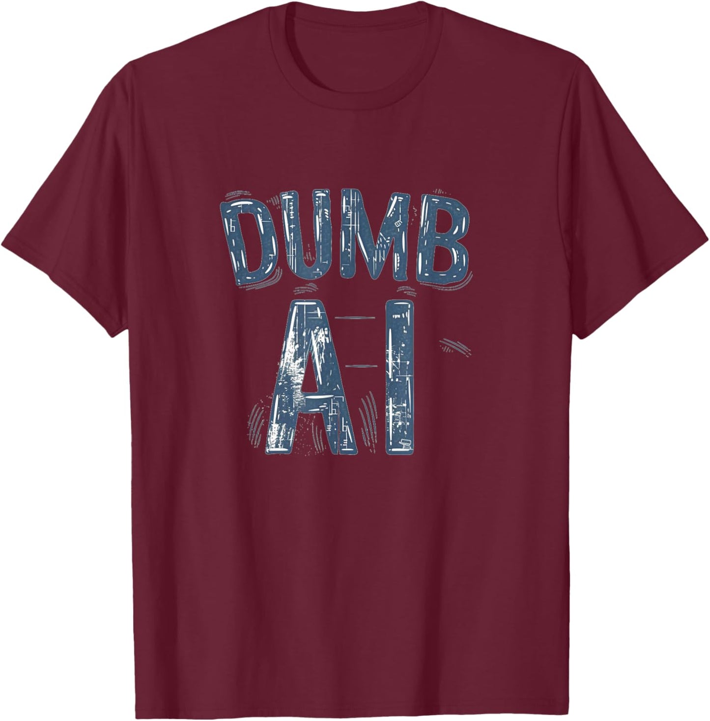 Dumb AI Logo Costume for Man and Woman T-Shirt - T-Shirt | Maroon