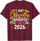 I Officially Graduated Preschool 2026 Graduation Day Gifts T-Shirt - T-Shirt | Maroon