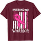 Breast Cancer Awareness Husband of A Warrior Support Squad T-Shirt - T-Shirt | Maroon