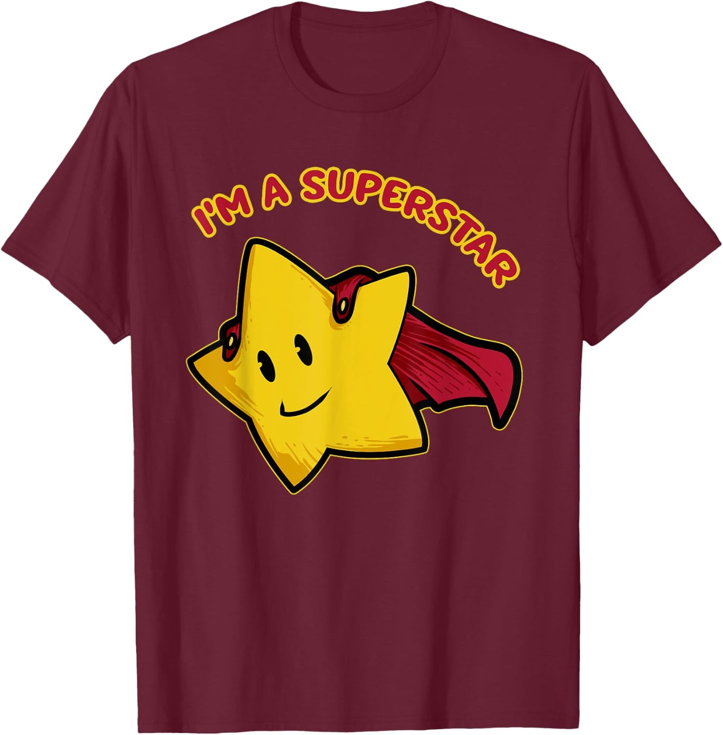 Superhero , Motivational Super-star T-Shirt - T-Shirt | Maroon