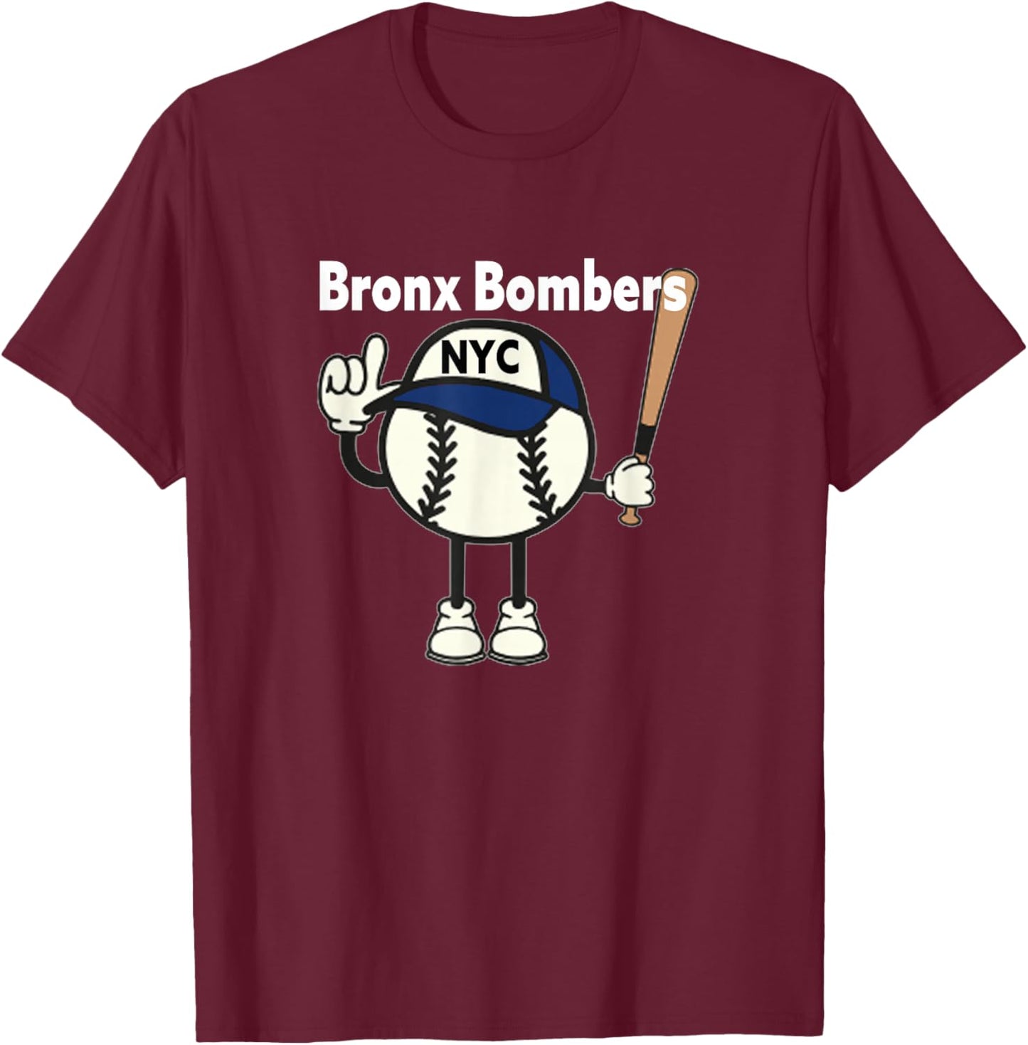Bronx Bombers_Baseball_010 T-Shirt - T-Shirt | Maroon