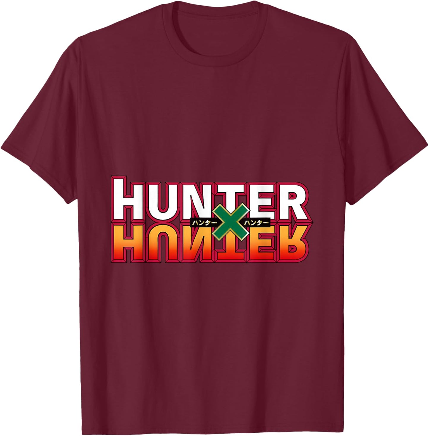 Hunter X Hunter Logo T-Shirt - T-Shirt | Maroon