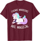 Unicorn Chiari Malformation Awareness Gift, Chiari Warrior T-Shirt - T-Shirt | Maroon