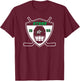 Dallas Stars Shield Black Officially Licensed T-Shirt - T-Shirt | Maroon