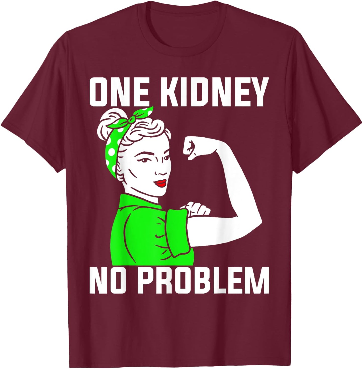 Kidney Warrior Kidney transplant T-Shirt - T-Shirt | Maroon