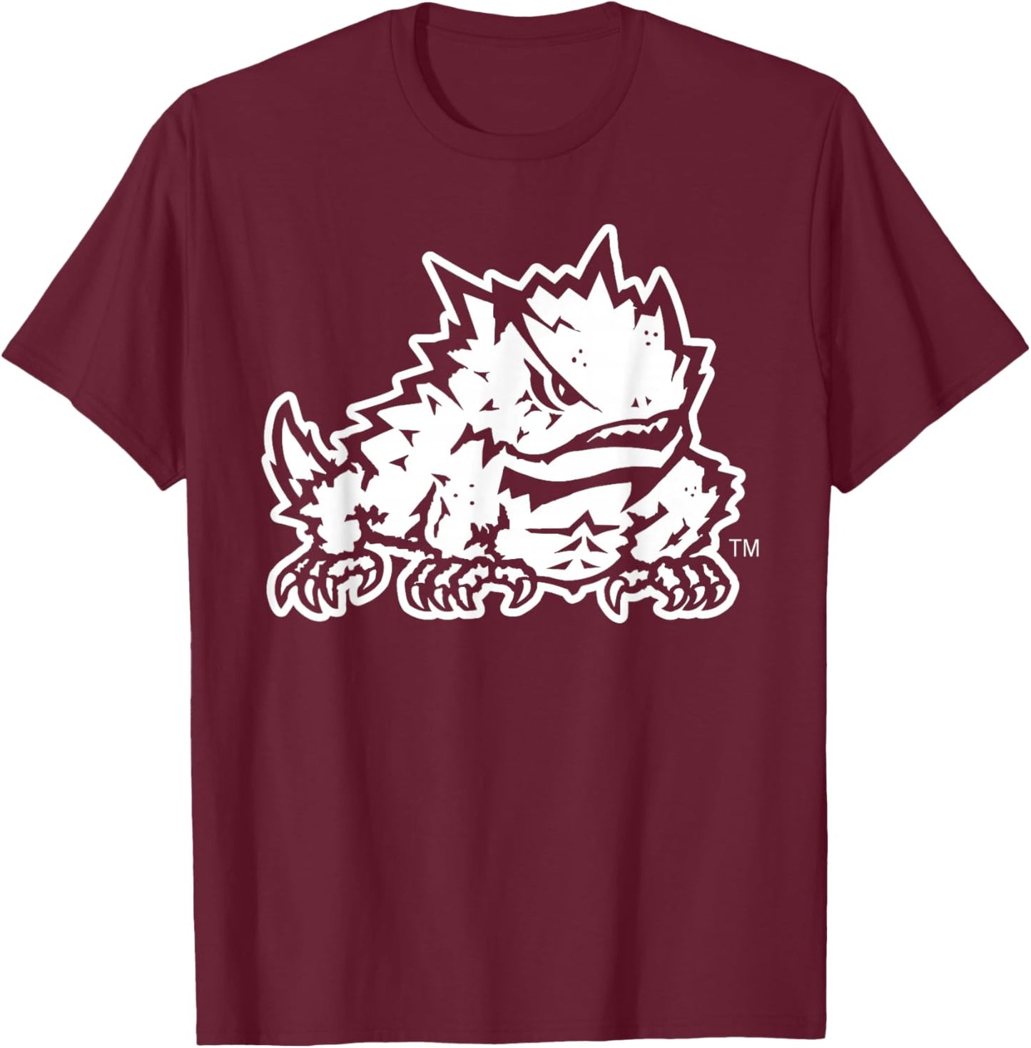 TCU Horned Frogs Two Tone Black Officially Licensed T-Shirt - T-Shirt | Maroon