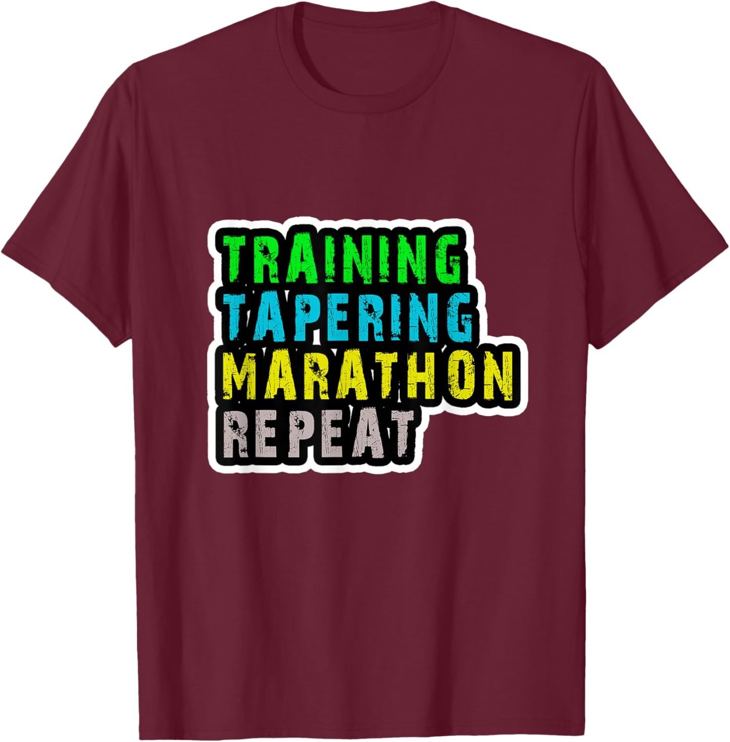 Run Marathon 26.2 for Marathon Finisher T-Shirt - T-Shirt | Maroon