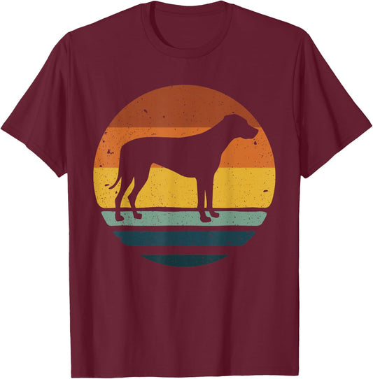 Rhodesian Ridgeback Vintage Retro Dog Mom Dad Gift T-Shirt - T-Shirt | Maroon