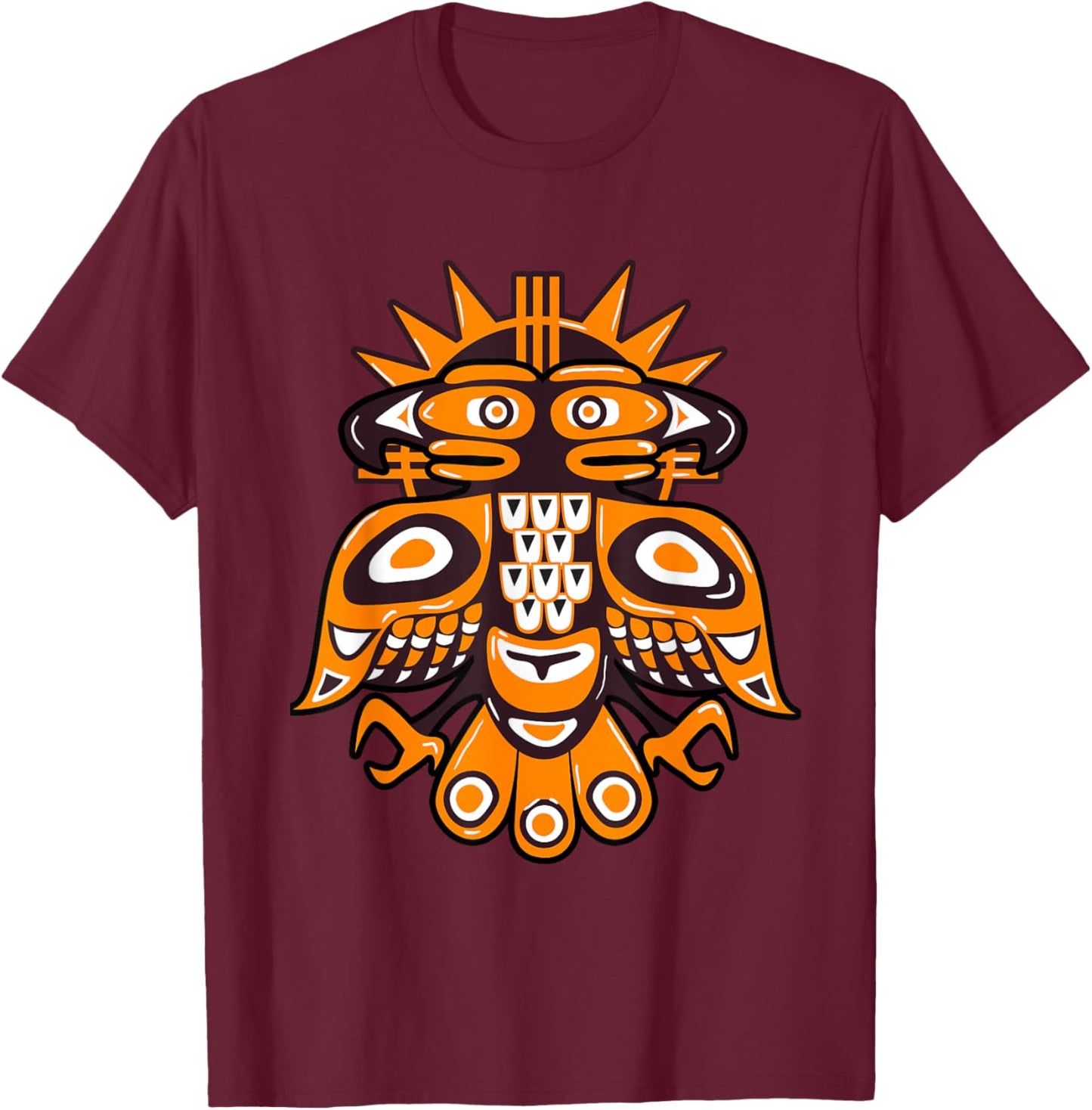American Indian Native Thunderbird Indigenous Tribe T-Shirt - T-Shirt | Maroon