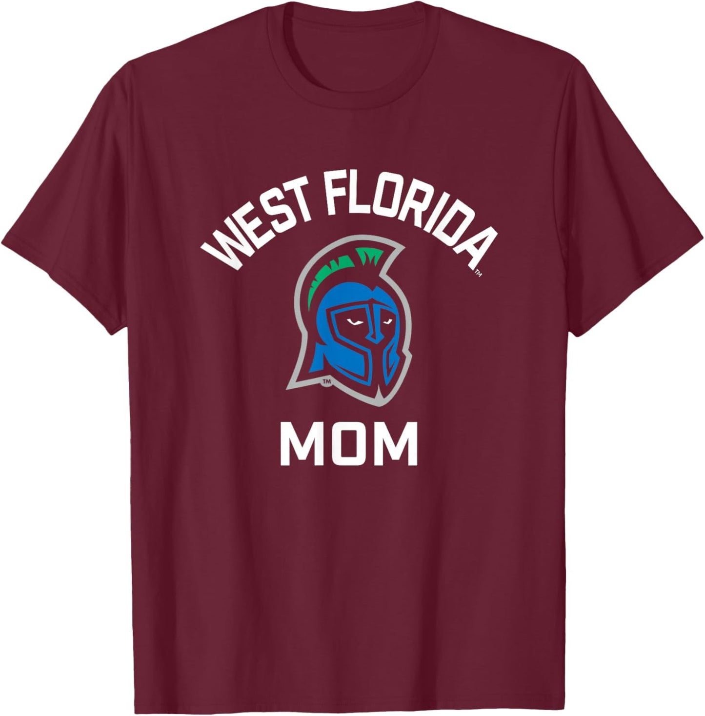 University of West Florida UWF Argonauts Arched Mom T-Shirt - T-Shirt | Maroon