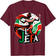 La Jefa The Boss in Spanish Funny Mexican Quote T-Shirt - T-Shirt | Maroon