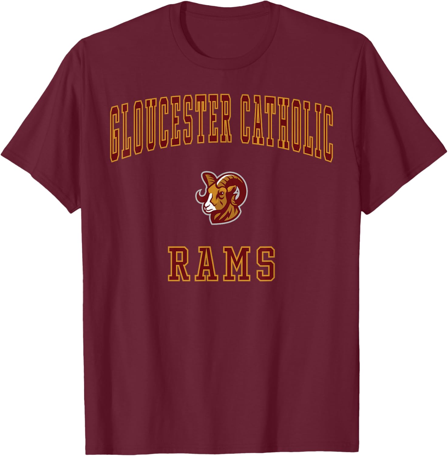 Gloucester Catholic High School Rams T-Shirt - T-Shirt | Maroon