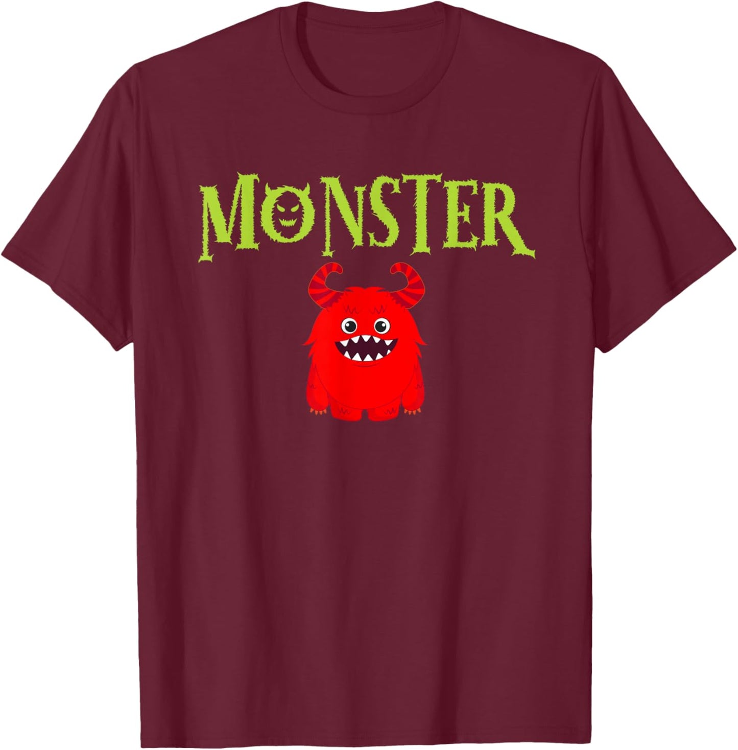 I've Created A Monster Matching Mom And Kids Set T-Shirt - T-Shirt | Maroon