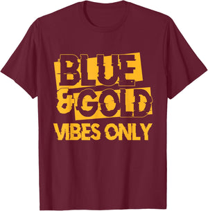 Blue and Gold Game Day Group for High School Football T-Shirt - T-Shirt | Maroon