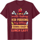 Lunch Lady Hero School Cafeteria Staff Appreciation Product T-Shirt - T-Shirt | Maroon
