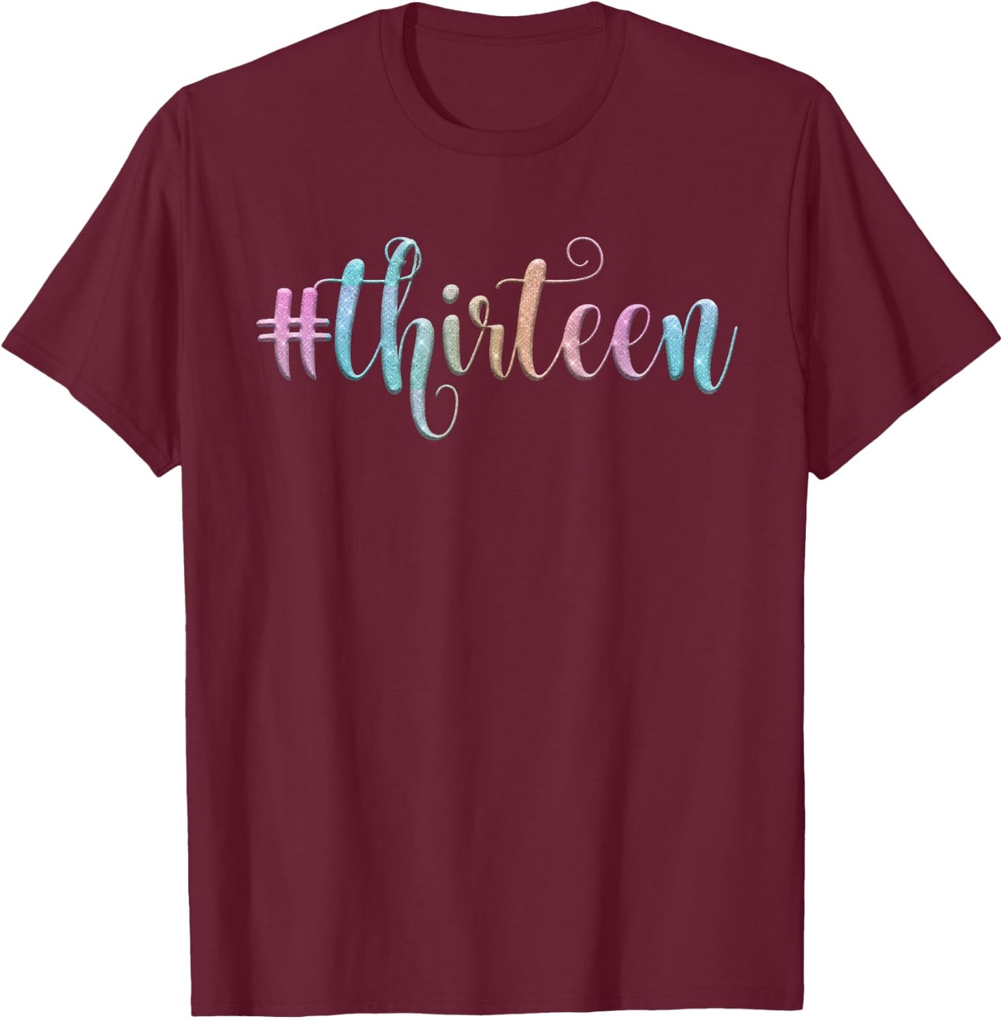 13th Birthday Shirt Girls Blue Galaxy 13 13 Official T-Shirt - T-Shirt | Maroon