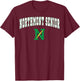 Northmont High School Thunderbolts C2 T-Shirt - T-Shirt | Maroon
