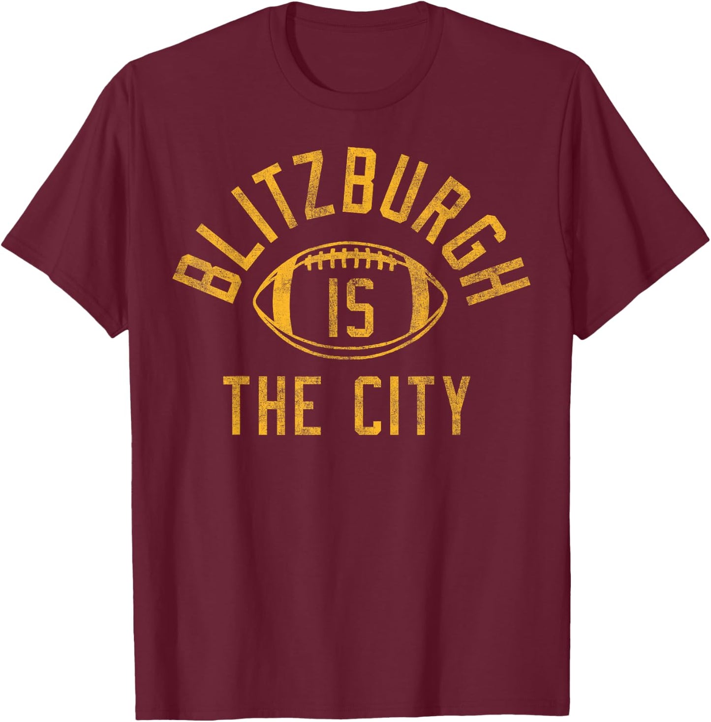 Pittsburgh Blitzburgh Is The City T-Shirt - T-Shirt | Maroon