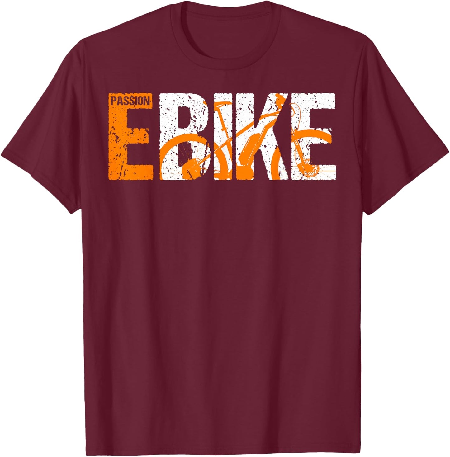 E-Bike Electric Bicycle Pedelec Gift T-Shirt - T-Shirt | Maroon