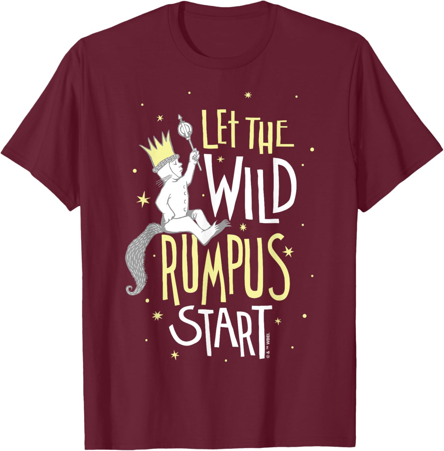 Where The Wild Things are - Max Let The Wild Rumpus Start T-Shirt - T-Shirt | Maroon