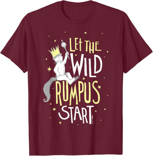 Where The Wild Things are - Max Let The Wild Rumpus Start T-Shirt - T-Shirt | Maroon