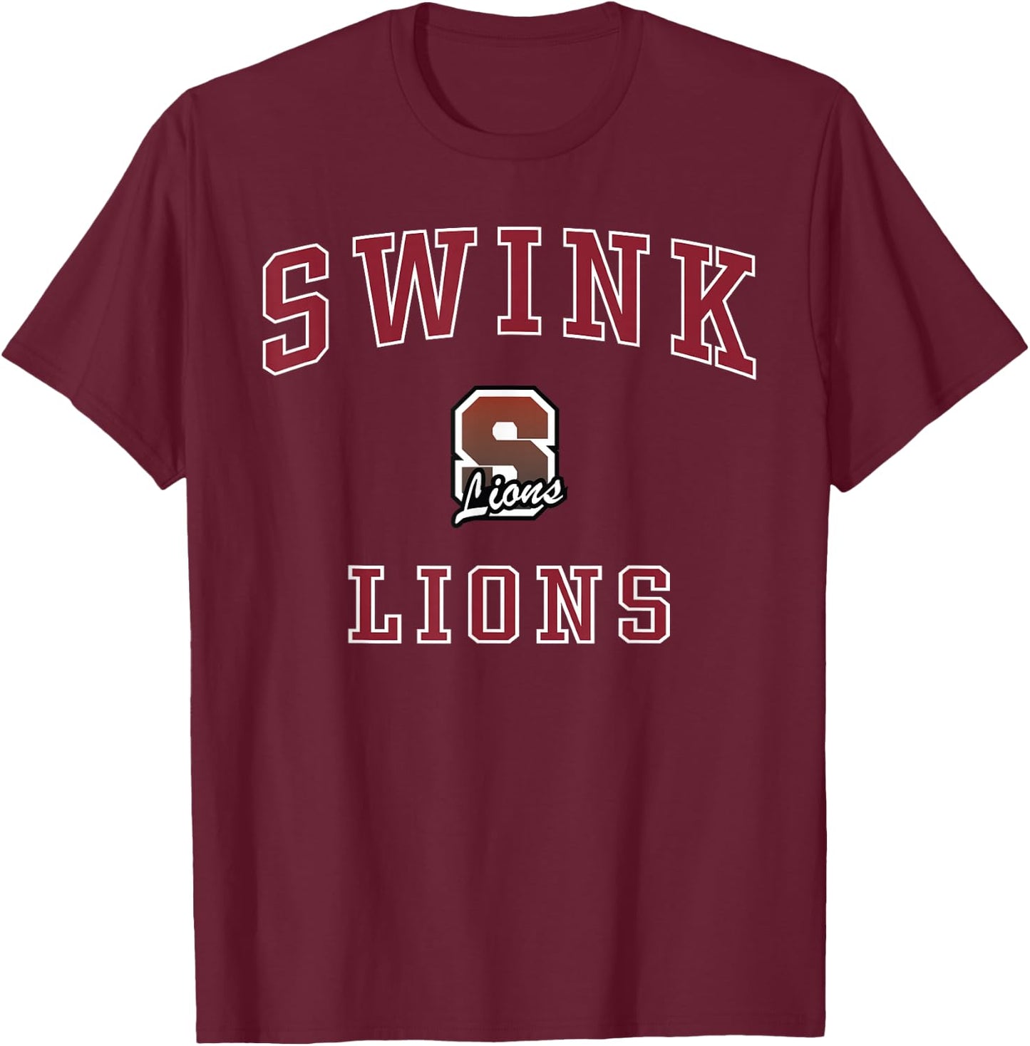 Swink High School Lions T-Shirt - T-Shirt | Maroon