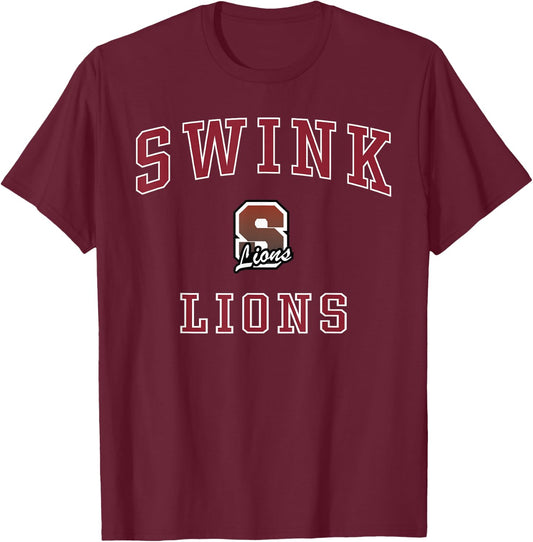 Swink High School Lions T-Shirt - T-Shirt | Maroon