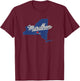 Marathon New York NY Map , Small T-Shirt - T-Shirt | Maroon