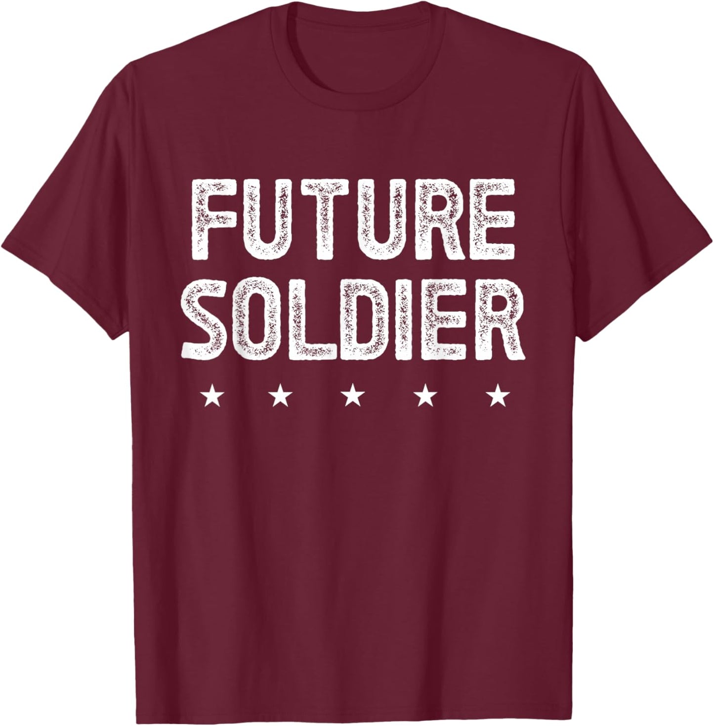 Future Soldier - Military Soldier in Training T-Shirt - T-Shirt | Maroon