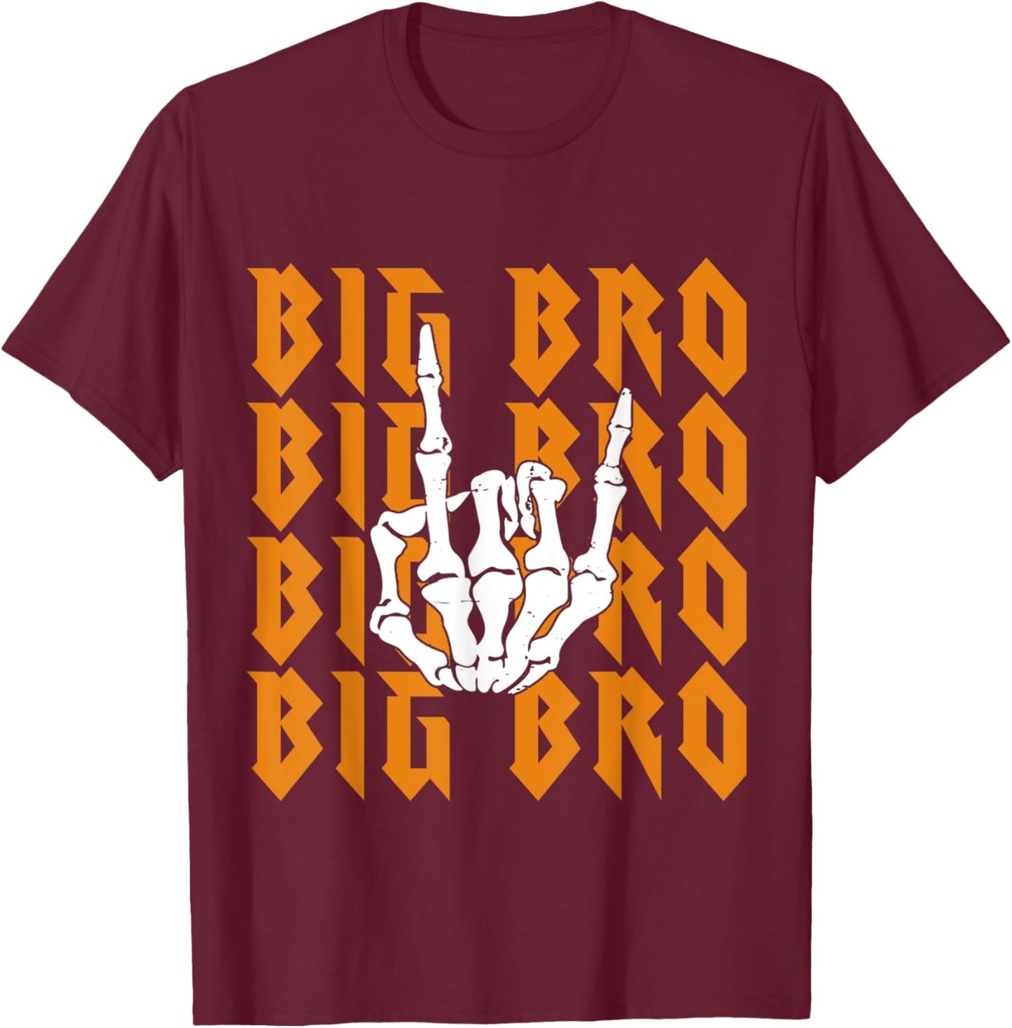 Bad Two Big Bro To The Bone Birthday 2 Years Old Funny T-Shirt - T-Shirt | Maroon