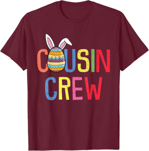 Cousin Crew Easter Bunny Family Matching Toddler Boys Girls T-Shirt - T-Shirt | Maroon