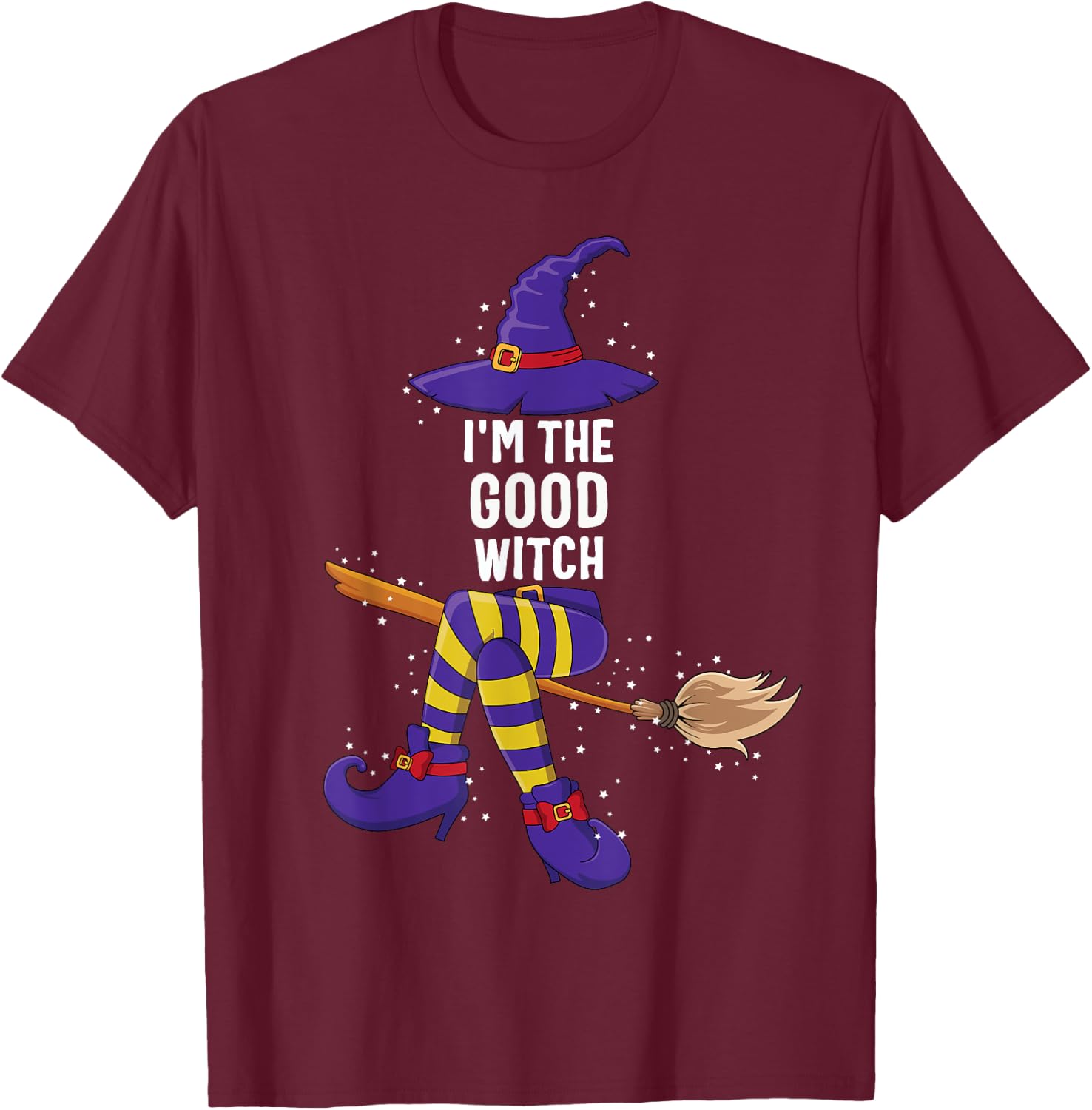 Im the Good Witch Shirt Halloween Matching Group Costume T-Shirt - T-Shirt | Maroon