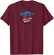 Journey Don't Stop Believin' World Tour Raglan Baseball T-Shirt - T-Shirt | Maroon