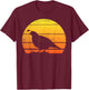 Quail Bird Sunset Retro Pheasant Hunting Bow Hunter Gift T-Shirt - T-Shirt | Maroon