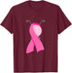 Funny Golf Pink Ribbon Breast Cancer Awareness Support Mom T-Shirt - T-Shirt | Maroon