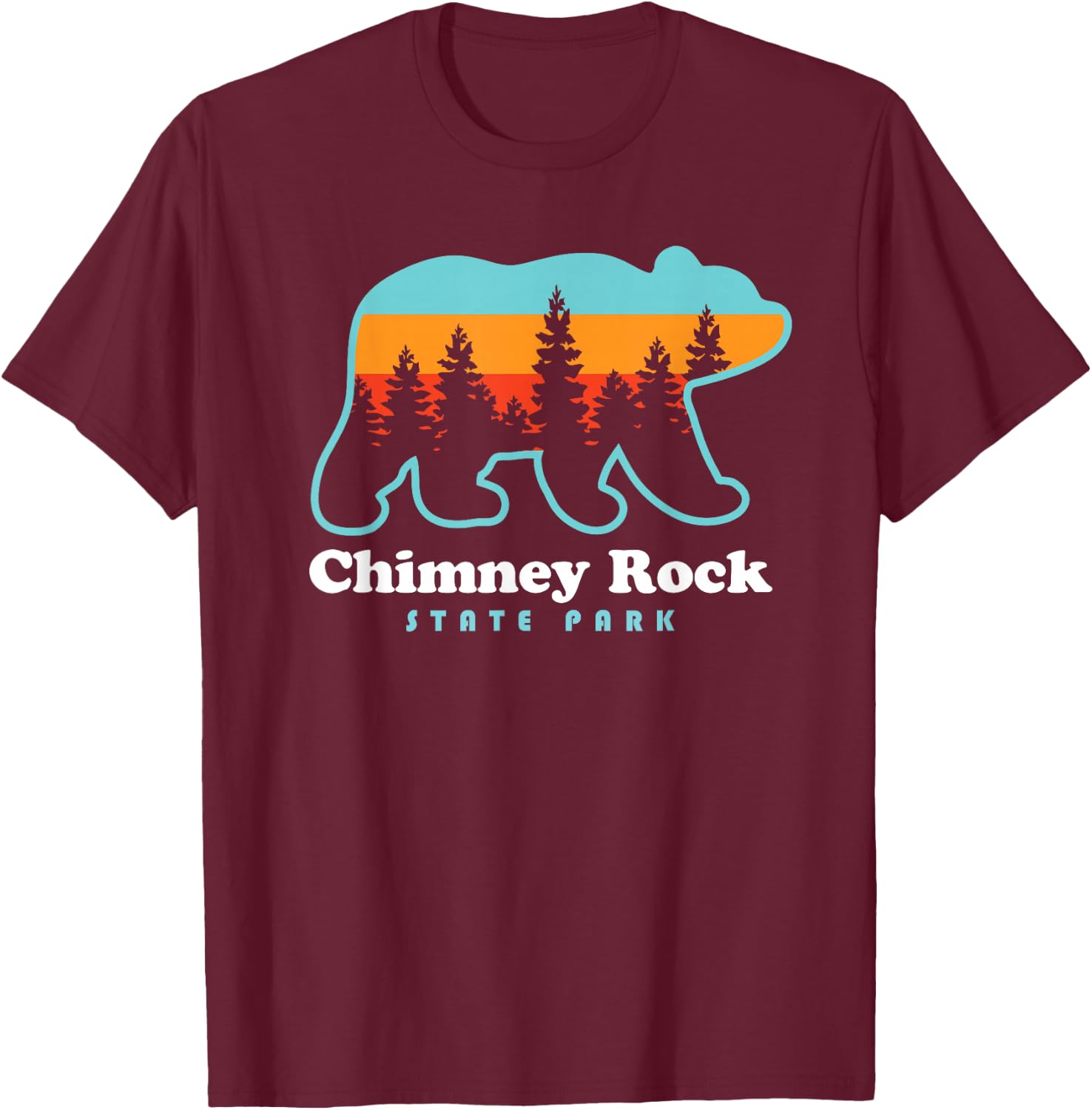 Chimney Rock - Chimney Rock T-Shirt - T-Shirt | Maroon