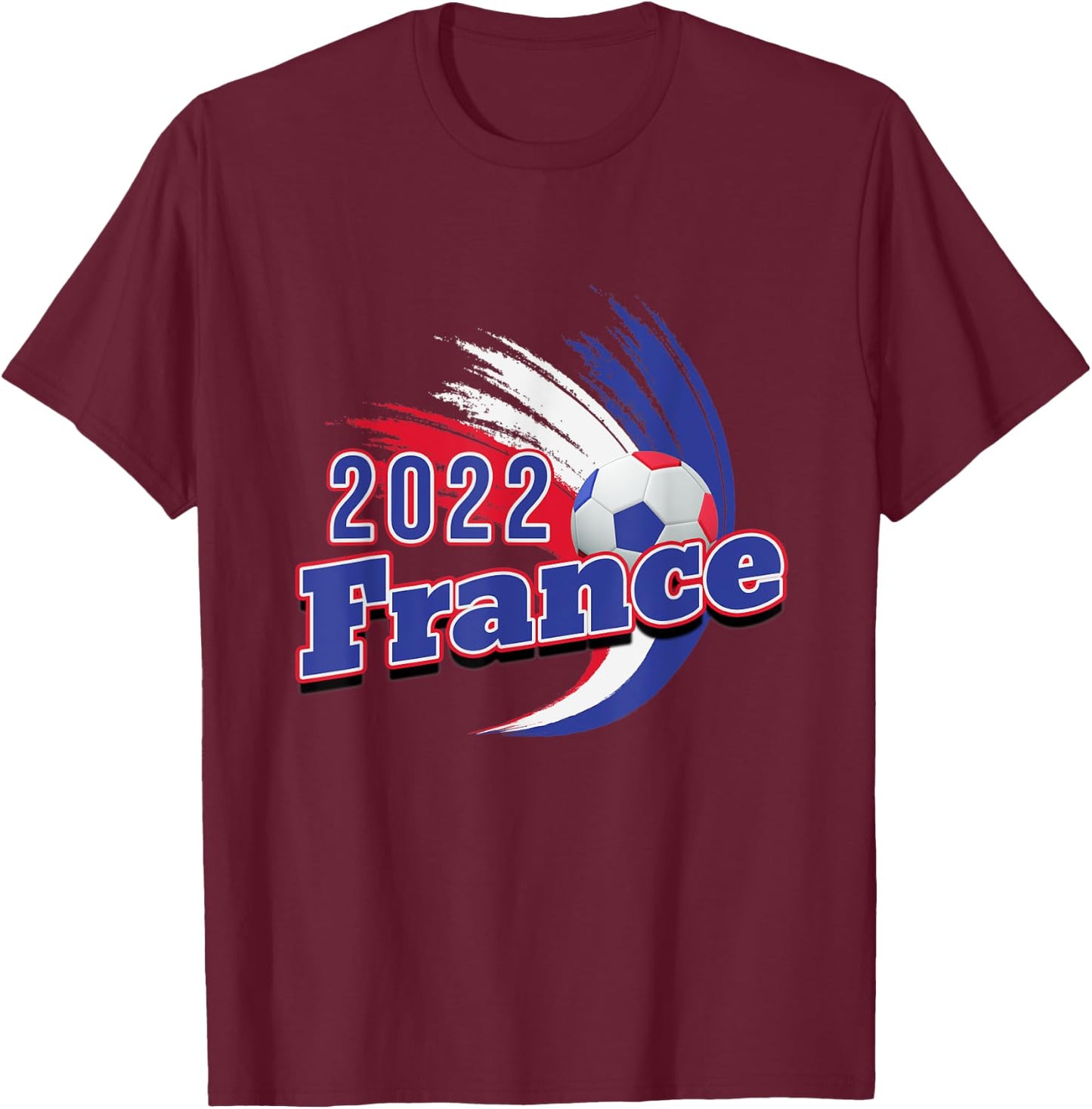 Les Bleus 2022 French Soccer France Vintage Retro Football T-Shirt - T-Shirt | Maroon