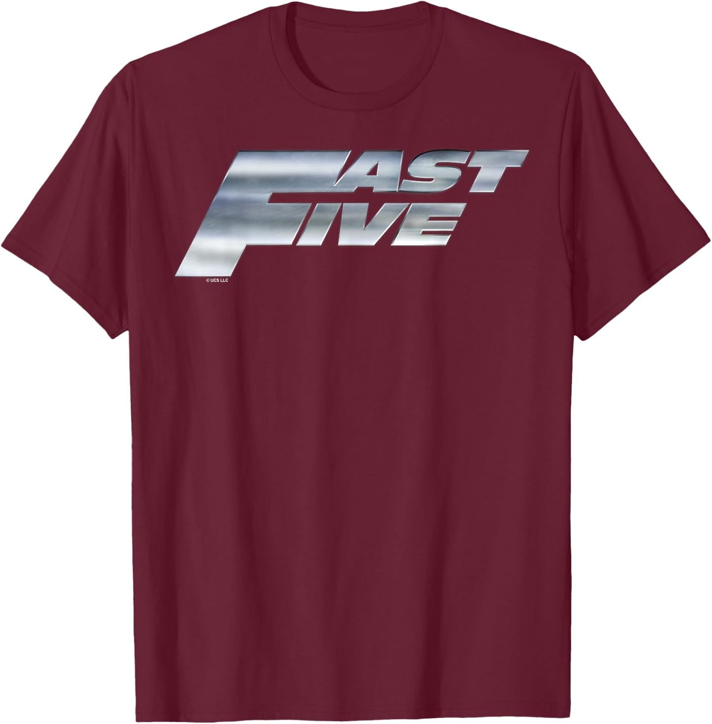 Fast & Furious Five Steel Logo T-Shirt - T-Shirt | Maroon
