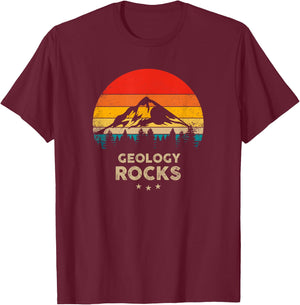 Geology Rocks - Funny Geologist Gift T-Shirt - T-Shirt | Maroon