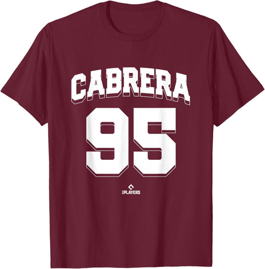 Oswaldo Cabrera 95 New York MLBPA T-Shirt - T-Shirt | Maroon