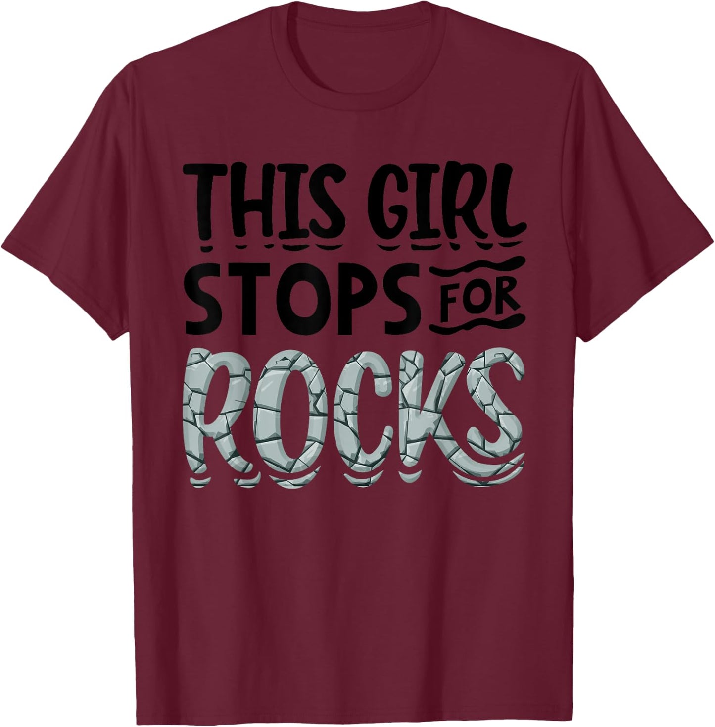 Funny Geology Gift Cool Rock Collecting Geologist T-Shirt - T-Shirt | Maroon