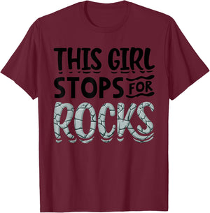 Funny Geology Gift Cool Rock Collecting Geologist T-Shirt - T-Shirt | Maroon