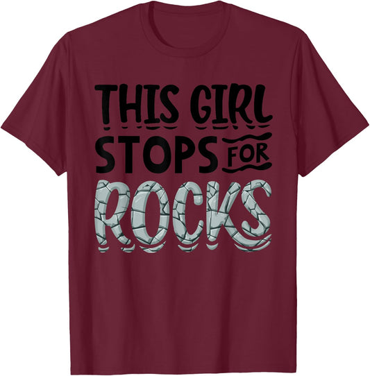 Funny Geology Gift Cool Rock Collecting Geologist T-Shirt - T-Shirt | Maroon