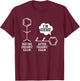 Funny Chemistry T-Shirt - T-Shirt | Maroon