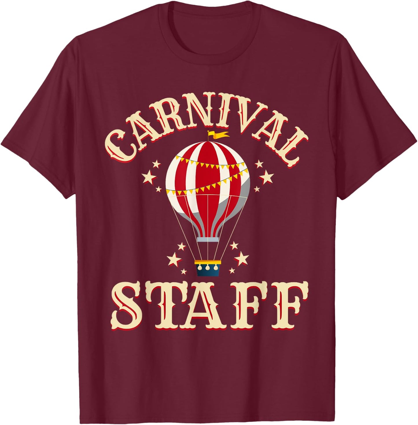 Carnival Staff Shirt - Carnival Shirt - Carnival Staff T-Shirt - T-Shirt | Maroon