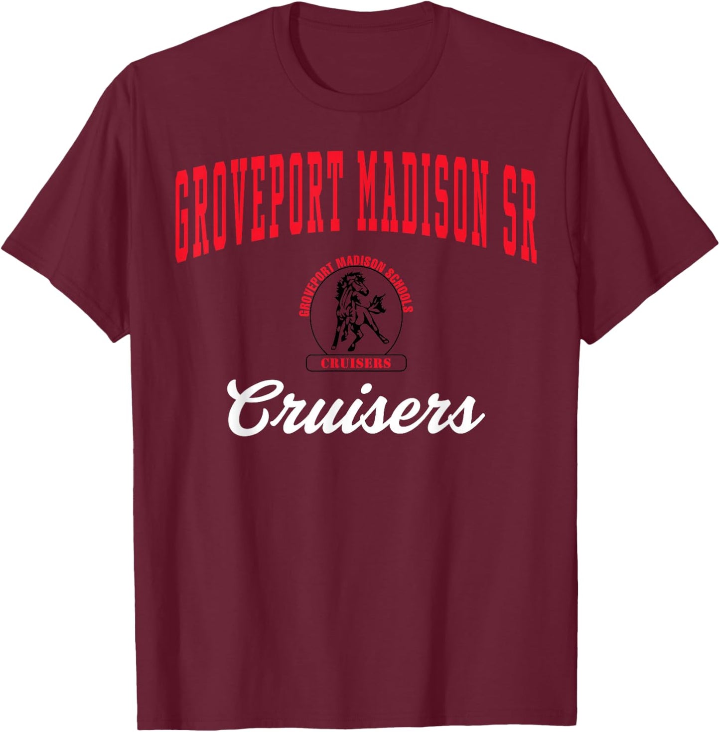 Groveport Madison High School Cruisers C3 T-Shirt - T-Shirt | Maroon